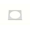 Adaptor ring SR 68, angular, for drillings up to 84mm, inox look