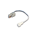Luminaire adaptor for PS mini slot rail 24V with current conduction, 10cm, with LED 24 female plug / max. 48 W, anodised alu