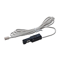 Accessory for LED Track 24V tracks - end position feed with connecting cable 250cm incl. LED24-plug, black