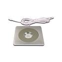 Recessed LED spot AQ 78-LED, angular, 9 x 9cm, with LED24-plug, CRi>95, glare-free, fixed, 7.5W 3000K 450lm 80�, inox