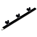 Adjustable LED 2-Link SPOT, 3-flame, for LED 2-Link profiles, 30cm, CRi>90, 3x 1.5W 3000K 80lm 38�, black