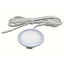 HV LED panel luminaire FR 68-LED, recessed/surface mount, IP20, 230V HVLCS, 3W 3000K 200lm 110�, matt chrome