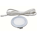 Recessed HV LED spot FR 78-LED with area light, IP20, 230V HVLCS, 3W 3000K 200lm 110�, matt chrome