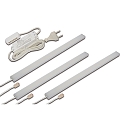 3pc. set of under-cabinet luminaire LED ADD-ON Mini + LED transformer LED 24 / 15W, 4.3W 4000K 280lm 110�, alu