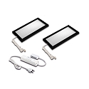 2pc. set of LED under-cabinet luminaire LED SKY 6W + LED transformer LED 24 / 30W, 3000K, black