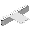 Hera mounting bracket, stainless steel