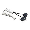 Transformer LED 350/2x9W connection cable 200cm, with Europlug, 2x9-fold distributor + 8 short circuit  plug