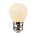 HEITRONIC LED Lamp E27, G45, 4W, warm white, Filament imitation, matt glass bulb, flickerfree