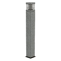 HEITRONIC Outdoor Floor luminaire LA MER, E27 max. 20W, granite / inox, seawater resistant, 70cm