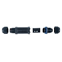 HEITRONIC Cable connector, 3 pole, 115x26,5mm, IP68, black