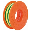 HEITRONIC Insulating tape, 10m x 15mm, green/yellow