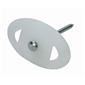 HEITRONIC Nail / fastener plate pack of 100, oval, 40x25mm, nail 3,5x40mm