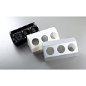 HEITRONIC Protective contact socket SALERNO, 2-fold + USB, 250V, max. 3500W