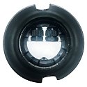 HEITRONIC LED Floor recessed spot MESSINA, round, 90�, 9W, 3000K, 500lm, IP67, silver