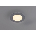 HEITRONIC LED Panel LYON Recessed luminaire, round, 120mm, 6W, 3000K, 360lm, IP20, dimmable, silver