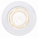 HEITRONIC LED Recessed spot DL7002, round, 38�, 5,5W, 3000K, 400lm, IP44, swiveling, white