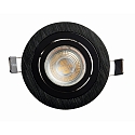 HEITRONIC Recessed spot DL7801, ROUND, GU10 & GU5.3, LED max. 8W, IP20, swiveling, black