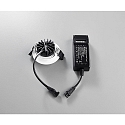 HEITRONIC downlight DL6808 round IP54, white dimmable