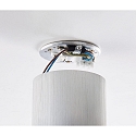 Surface mounted spot ADL9001, round, GU10, IP20, 25� swiveling, brushed aluminum