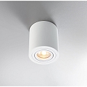 HEITRONIC Surface mounted spot ADL9001, round, GU10, IP20, 25� swiveling, white