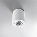 HEITRONIC Surface mounted spot ADL9001, round, GU10, IP20, 25� swiveling, white