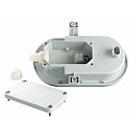 HEITRONIC LED Wall / Ceiling luminaire BODRUM, oval, 10W, 4000K, 700lm, light gray
