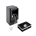 Wall luminaire GALERA Outdoor luminaire, GU10, max. 7W, square, IP54, anthracite, LED max. 9W