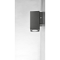 Wall luminaire GALERA Outdoor luminaire, GU10, max. 7W, square, IP54, anthracite, LED max. 9W