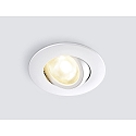 HEITRONIC LED Recessed spot DL8002 round swivelling 38� white 8,5W 720lm IP65 2700K + 4000K dimmable