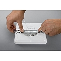 HEITRONIC LED Panel SELESTO, Clip-on System, 164mm, 12W, 3000/4000/6000K, 1100lm, square, IP20, white