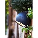 HEITRONIC battery table lamp PHERA with accumulator, with touch dimmer IP54, anthracite dimmable