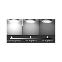 HEITRONIC ceiling recessed luminaire LE MANS round IP44, white dimmable