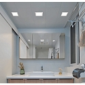 HEITRONIC ceiling recessed luminaire LE MANS round IP44, white dimmable