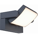 HEITRONIC outdoor wall luminaire ARONA rotatable, vertacal IP54, anthracite 