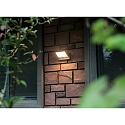 HEITRONIC solar wall luminaire ARONA rotatable, with sensor, vertacal IP54, anthracite 