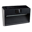 HEITRONIC solar wall luminaire MELILLA down, with sensor IP54, anthracite 