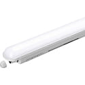 HEITRONIC damp-proof luminaire SNAKE 120CM impact resistant, switchable IP65, white matt 