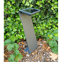 HEITRONIC outdoor floor lamp Z-LINE with sensor, with USB connection, with accumulator IP54, anthracite dimmable