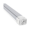 HEITRONIC damp-proof luminaire SHARK-X switchable IP65, white 