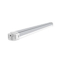 HEITRONIC damp-proof luminaire SHARK-X Bluetooth controllable IP65, white dimmable