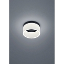 bath luminaire LIV 20 ring shape IP30, black matt dimmable