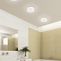 Helestra LED Ceiling luminaire LIV 15 LED Bathroom luminaire, IP30, white matt