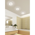 Helestra bath luminaire LIV 15 ring shape IP30, black matt dimmable
