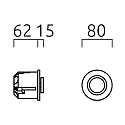 LED Recessed luminaire ONTO 1 LED Wall/Ceiling luminaire, IP20, aluminum matt