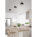 Helestra LED Ceiling luminaire KARI LED, square, IP30, white matt
