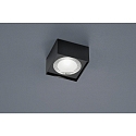 LED Ceiling luminaire KARI LED, square, IP30, black matt