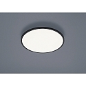 LED Ceiling luminaire RACK LED, round, IP20, black matt