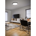 LED Ceiling luminaire RACK LED, round, IP20, black matt