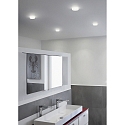 Helestra LED Ceiling recessed luminaire IVA LED Bathroom luminaire, IP44, acrylic satined