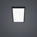 ceiling luminaire RACK IP20, satined, black matt dimmable